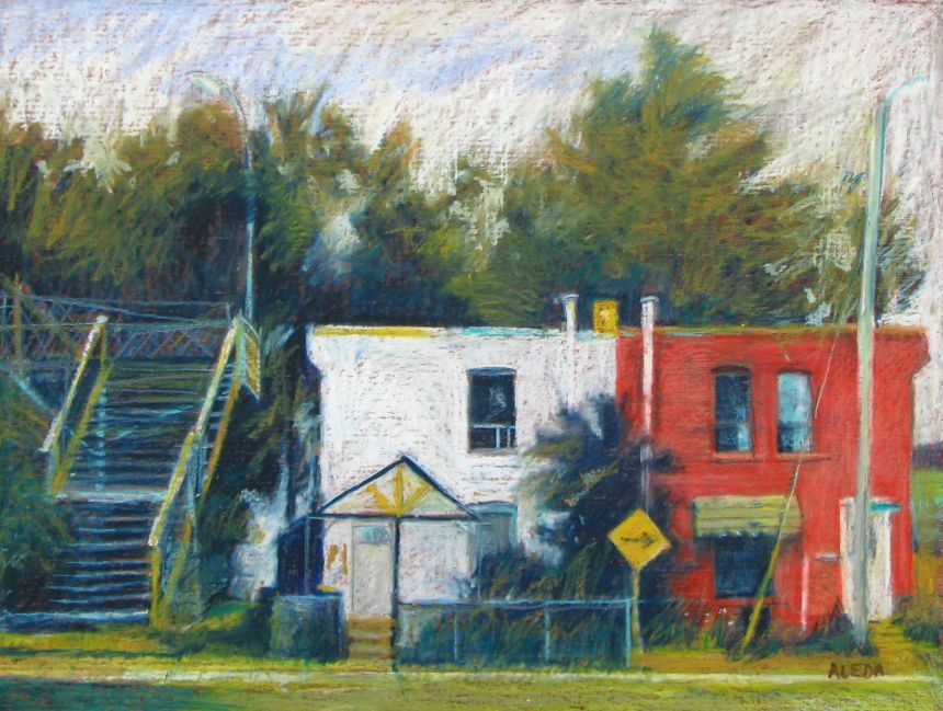 Oil Pastel on Wood Panel 18" x 24"