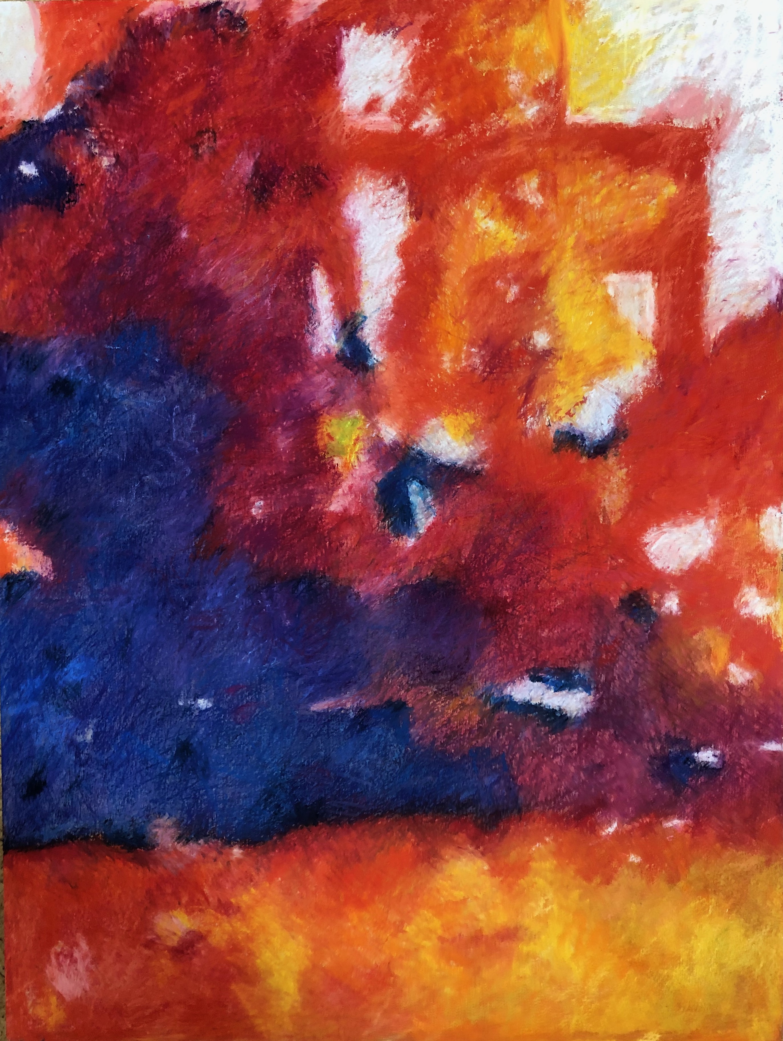 Distillation 18x24" oil pastel by Aleda O'Connor